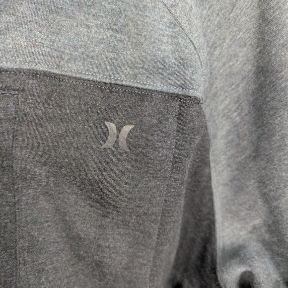 Hurley Men's Gray and Black Hooded Jacket - Picture 3 of 8
